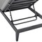 Armen Living Argiope Outdoor Patio Adjustable Chaise Lounge Chair in Aluminum with Gray Cushions 840254333017 - alternate 2